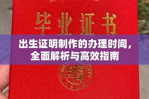 台州出生证明制作的办理时间，全面解析与高效指南