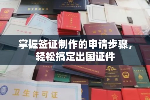 台州掌握签证制作的申请步骤，轻松搞定出国证件